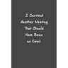 I Survived Another Meeting That Should Have Been An Email: Funny Office Gifts For Coworker