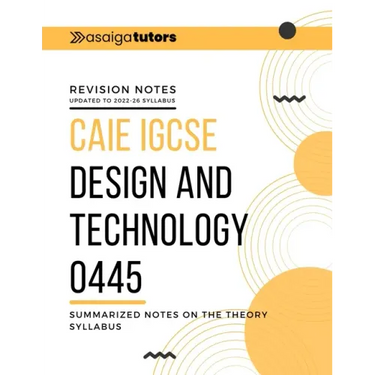 Design and Technology - Resistant Materials: Student Revision Notes - Cambridge - IGCSE
