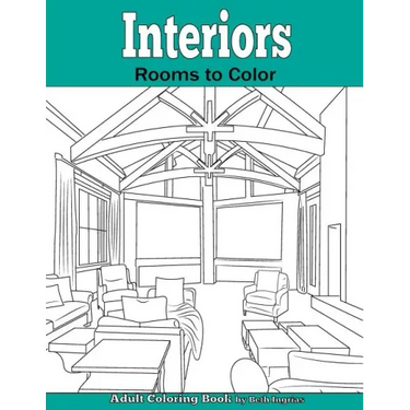 Interiors: Rooms to Color: An Adult Coloring Book