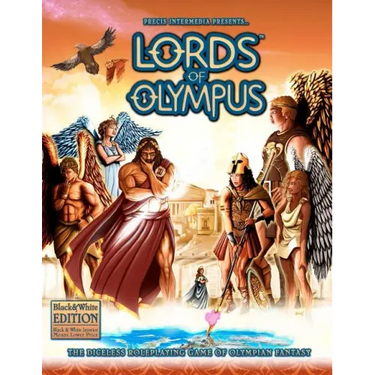 Lords of Olympus (B&W): The Diceless Roleplaying Game of Olympian Fantasy