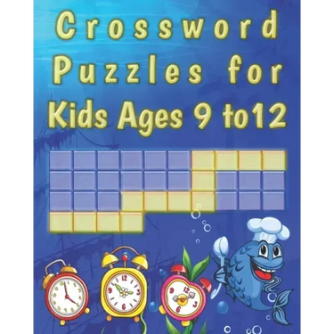 Crossword Puzzles for kids ages 9 to 12: kids Activity work Book Picture Crossword Puzzles book for super kids