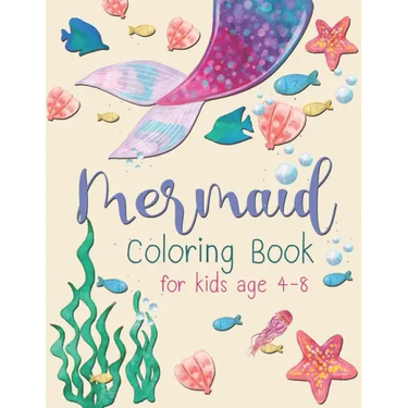 Mermaid Coloring Book For Kid: A beautiful collection of 30 Mermaid illustrations for hours of fun!