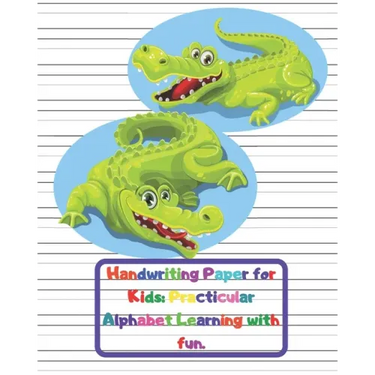 Handwriting Paper for Kids: Practicular Alphabet Learning with fun.: Cursive Writing Books and Practice Paper:3-Line and Checkered Writing Sheets(