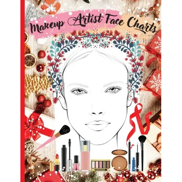 Makeup Artist Face Charts: Practice book for Makeup Lovers from Beginner to Professional, to Organize and Plan their Designs. Blank Makeup Face Chart