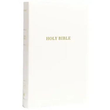 KJV, Gift and Award Bible, Imitation Leather, White, Red Letter Edition