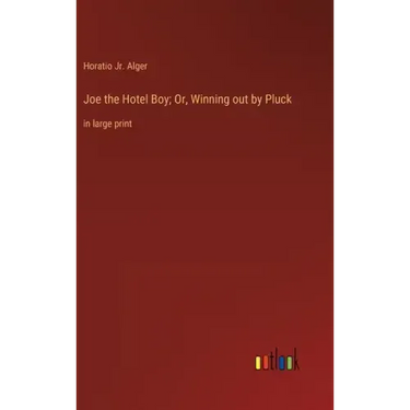 Joe the Hotel Boy; Or, Winning out by Pluck: in large print