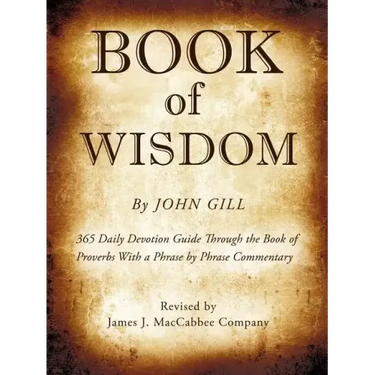 Book of Wisdom By John Gill