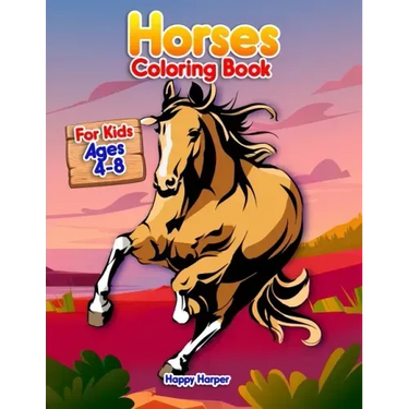 Horses Coloring Book