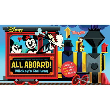 Disney All Aboard! Mickey's Railway (an Abrams Extend-A-Book): A Board Book