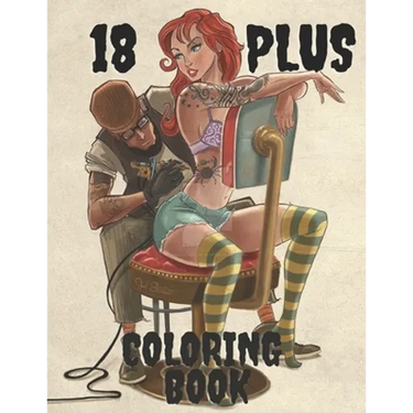 18 PLUS coloring book