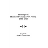 Marriages of Monmouth County, New Jersey, 1795-1843