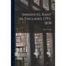 Immanuel Kant in England, 1793-1838