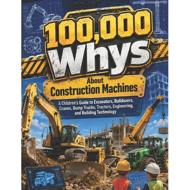 100,000 Whys About Construction Machines: A Children's Guide to Excavators, Bulldozers, Cranes, Dump Trucks, Tractors, Engineering, and Building Techn