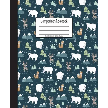 Composition Notebook: 7.5x9.25, Wide Ruled