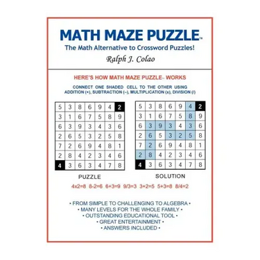 Math Maze Puzzle: The Math Alternative to Crossword Puzzle!