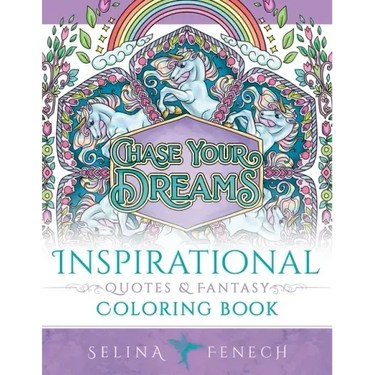 Inspirational Quotes and Fantasy Coloring Book