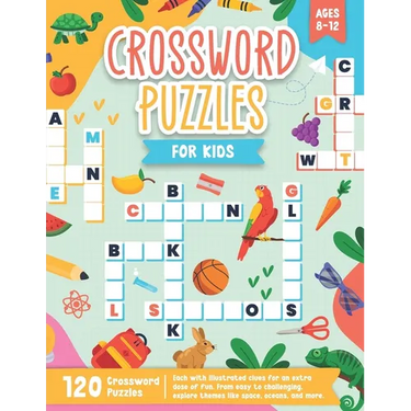 Crossword Puzzles For Kids Aged 8-12: Adventures in Words