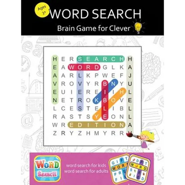 Word Search for Adults: Large Print Word-Finds Puzzle Book, Brain Games for Clever Kids & Adults