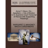 Anna F. Ditson, Etc., Appellant, V. City of Boston. U.S. Supreme Court Transcript of Record with Supporting Pleadings