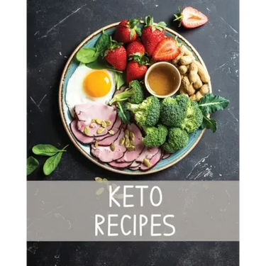 Keto Recipe Book: Ketogenic Blank Recipe Journal, Keto Notebook, Organizer For Recipe Collection, Macros Tracker Counter, Keto Diet Write In Cookbook