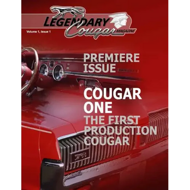 Legendary Cougar Magazine Volume 1 Issue 1: Premiere Issue