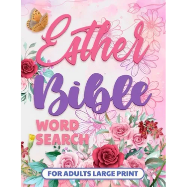 Esther Bible Word Search Books for Adults Large Print: Bible Word Find, Puzzle for Seniors with Dementia