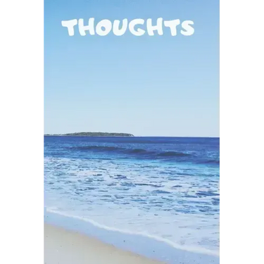 Thoughts: 90 Pages of 6 X 9 Inch White Numbered Pages No Lines