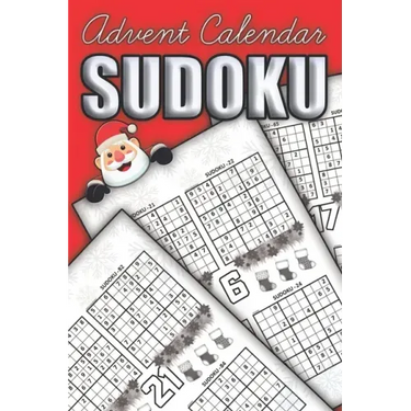 Sudoku Advent Calendar: 100 Sudoku Puzzles with Solutions A Christmas Book for Adults and Kids Awesome Gift for Sudoku Lovers