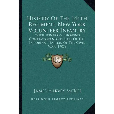 History Of The 144th Regiment, New York Volunteer Infantry: With Itinerary, Showing Contemporaneous Date Of The Important Battles Of The Civil War (19