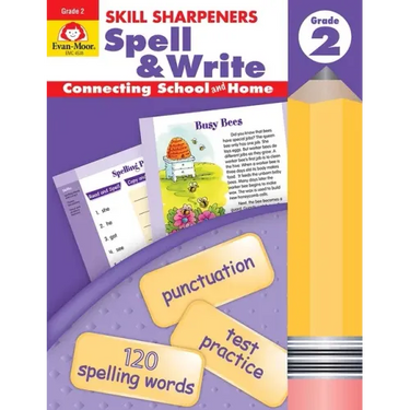 Skill Sharpeners: Spell & Write, Grade 2 Workbook