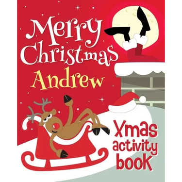 Merry Christmas Andrew - Xmas Activity Book: (Personalized Children's Activity Book)