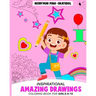 Inspirational Amazing Drawings. Coloring Book for Girls 6-12.