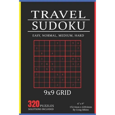 Travel Sudoku: 320 Puzzles In Easy, Normal, Medium And Hard. 9x9 Grid, Solutions Included