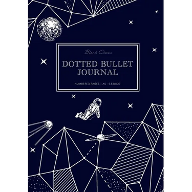 Dotted Bullet Journal: Medium A5 - 5.83X8.27 (Space Walk)