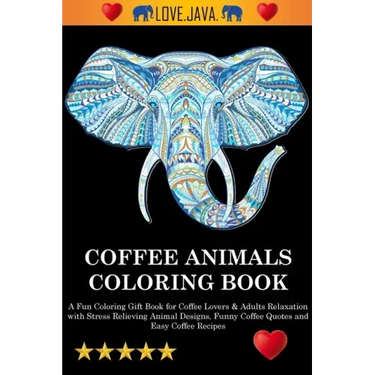 Stress Relief: Coloring Book for Adults and Kids, Bold and Easy, Simple and Big Designs for Relaxation Featuring Animals, Landscape,