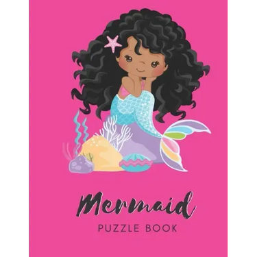 Mermaid Puzzle Book: Connect The Dots Puzzles - 30 Pages - Paperback - Made In USA - Size 8.5 x 11