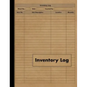 Inventory Log: Large Inventory Log Book - 120 Pages for Business and Home - Perfect Bound