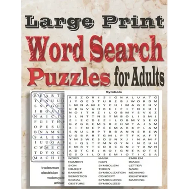 Large Print Word Search Puzzles for Adults: Word search book with a massive 100 themed puzzles to enjoy