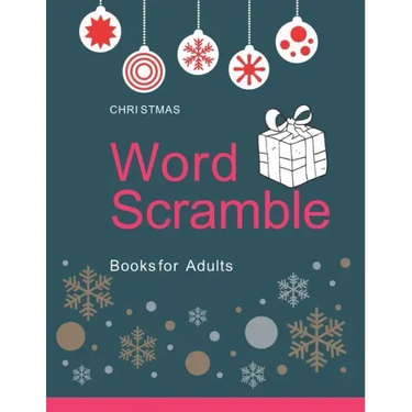 Christmas Word Scramble Books for Adults: Large Print: Holiday word scramble puzzle books for adults