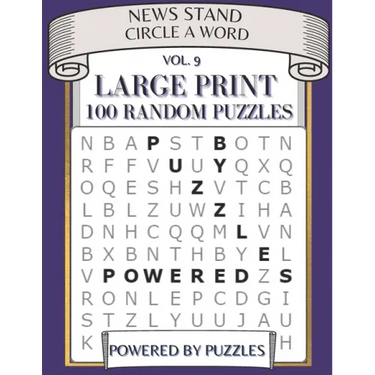 News Stand Circle a Word Vol.9: Large Print 100 Random Puzzles