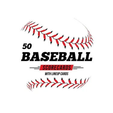 50 Baseball Scorecards With Lineup Cards: 50 Scoring Sheets For Baseball and Softball Games