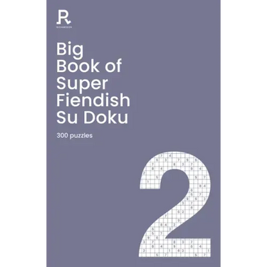 Big Book of Super Fiendish Su Doku Book 2: A Bumper Fiendish Sudoku Book for Adults Containing 300 Puzzles