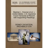 Stephen L. Kreznar Et Al. V. United States. U.S. Supreme Court Transcript of Record with Supporting Pleadings