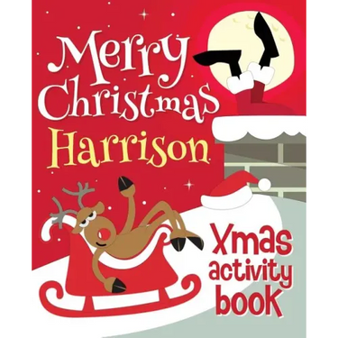 Merry Christmas Harrison - Xmas Activity Book: (Personalized Children's Activity Book)