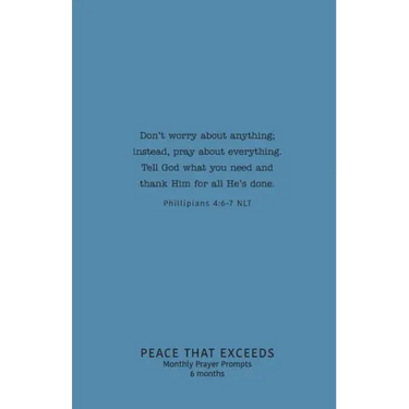 Peace That Exceeds: Monthly Prayer Prompts
