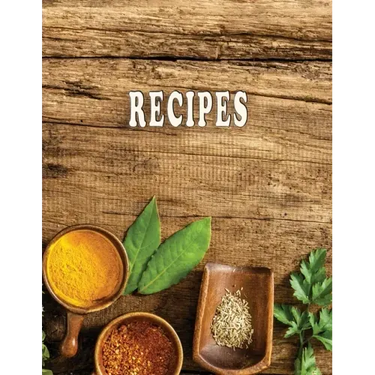 Low Vision Recipe Book Large Print With Bold Lines: Personal Cookbook With High Contrast Black Print on White Paper for Visually Impaired