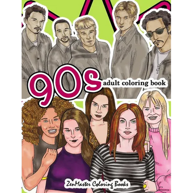 90s Adult Coloring Book: 1990s Inspired Coloring Book for Adults for Relaxation and Entertainment