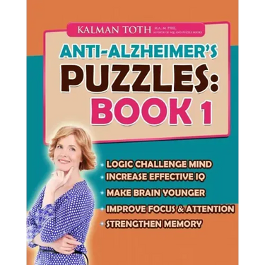 Anti-Alzheimer's Puzzles: Book 1: Brain Fitness Bootcamp