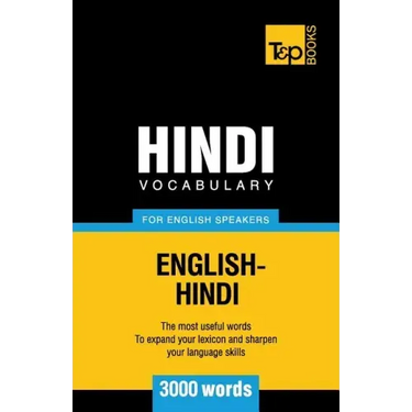 Hindi vocabulary for English speakers - 3000 words