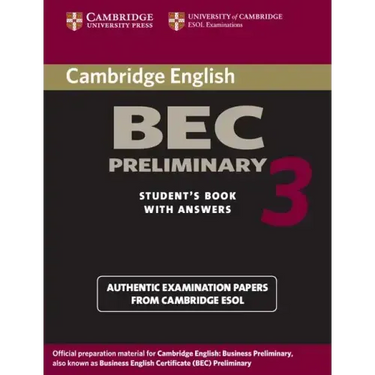 Cambridge Bec Preliminary 3 Student's Book with Answers